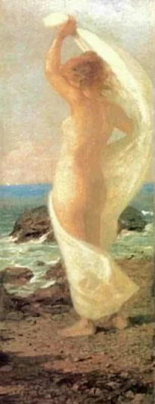 Fanciulla in riva al mare